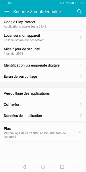 Sélectionnez Plus