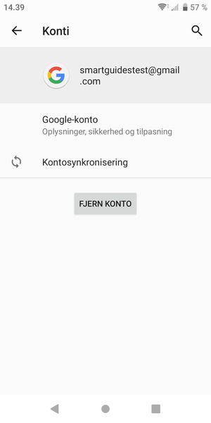 Vælg Kontosynkronisering