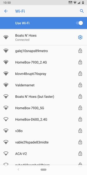 You are now connected to the Wi-Fi network