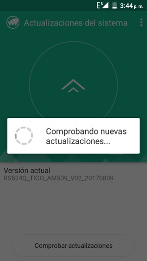 Espere a que la búsqueda termine