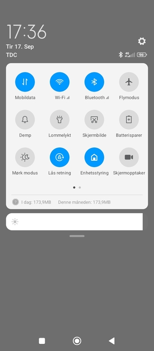 Slå av Wi-Fi og Bluetooth
