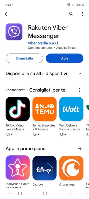 Seleziona Apri