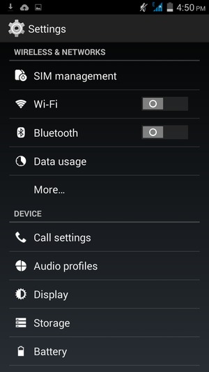 Select SIM management