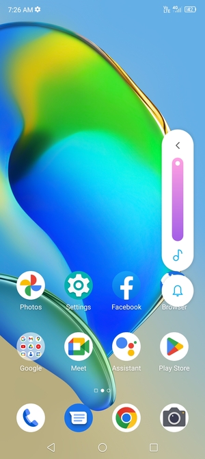 Continue to press to take the volume down to the required level