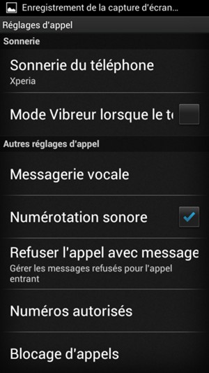 Sélectionnez Messagerie vocale