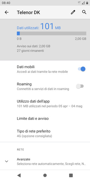 Seleziona Avanzate