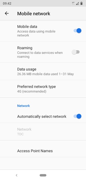Select Access Point Names