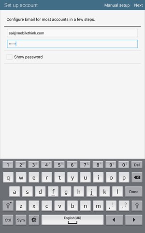 Enter your E-mail address and Password. Select Next