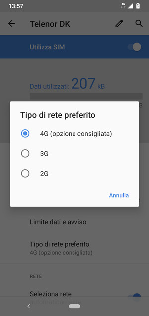 Seleziona la tua opzione preferita