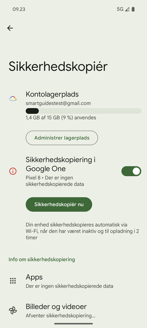 Vælg Kontolagerplads