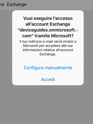 Seleziona Configura manualmente