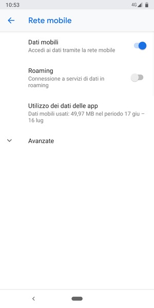 Seleziona Avanzate