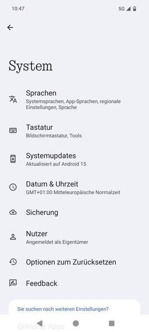 Wählen Sie Systemupdates