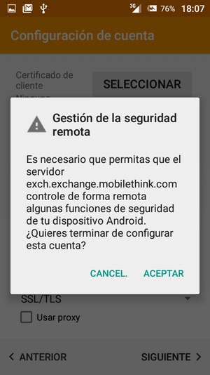 Seleccione ACEPTAR
