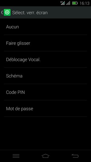 Sélectionnez Schéma
