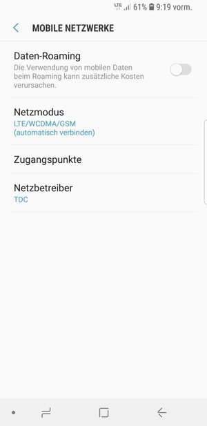 Wählen Sie Zugangspunkte