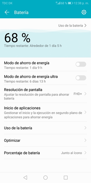Active Modo de ahorro de energía