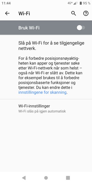 Slå på Wi-Fi