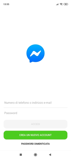 L'app è pronta per l'uso