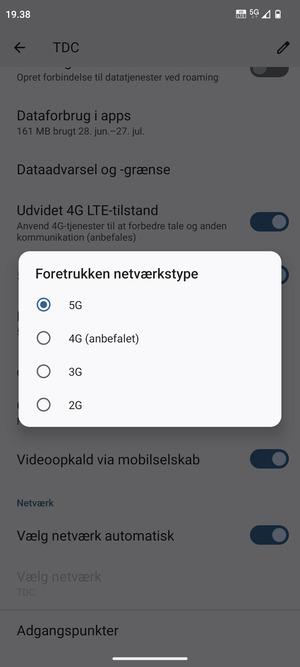 Vælg din foretrukne mulighed
