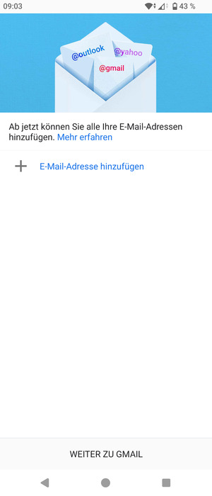 Wählen Sie E-Mail-Adresse hinzufügen