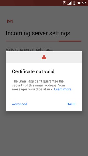 Select BACK