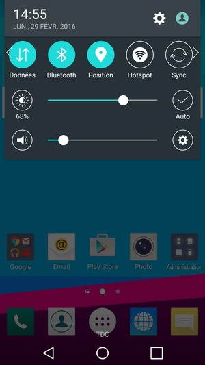 Désactiver le Bluetooth et le Position