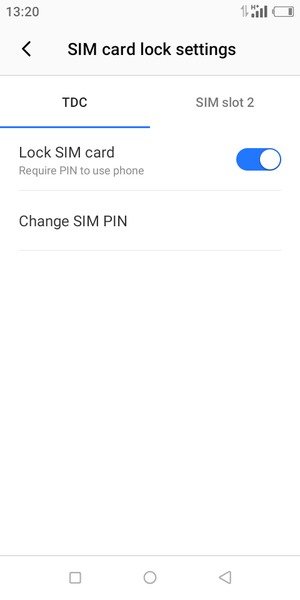 Select Public and  Change SIM PIN