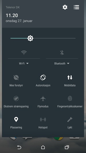 Slå av Plassering