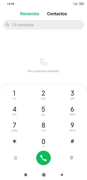 Presione y mantenga pulsado el número 1