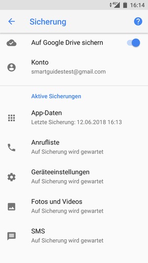 Wählen Sie Konto