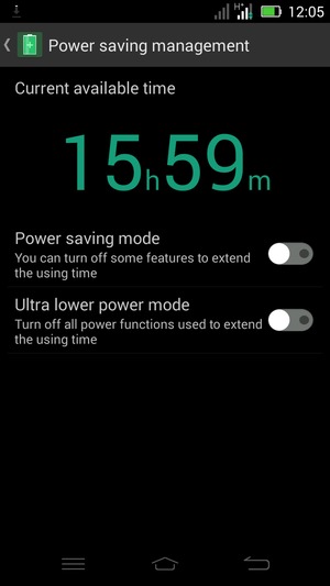 Turn Power saving mode on