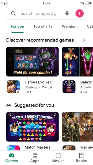 Select the Search bar