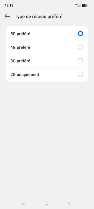 Sélectionnez votre option préférée
