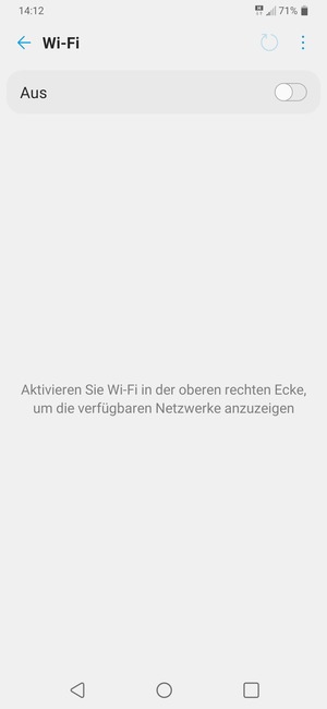 Schalten Sie Wi-Fi ein