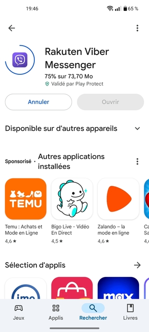 Veuillez attendre la fin de la procédure d'installation