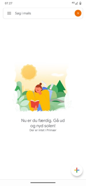 Din konto er klar til brug