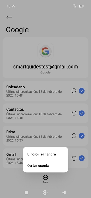 Seleccione Sincronizar ahora