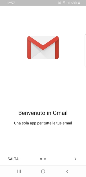 Seleziona AVANTI