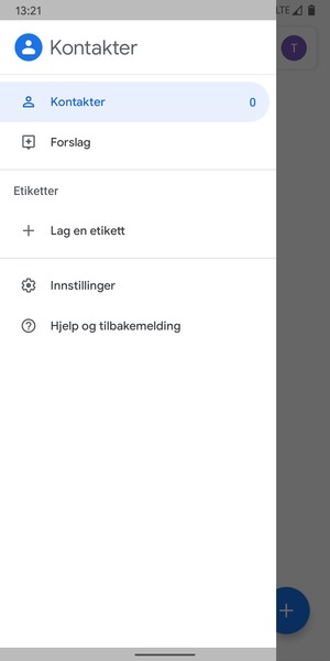 Velg Innstillinger
