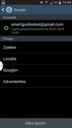 Selecteer uw account