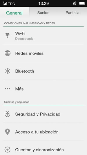 Seleccione Redes móviles