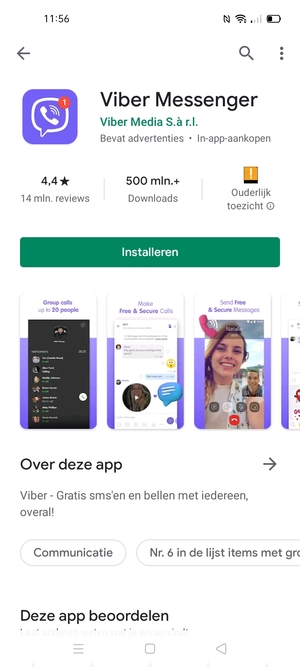Selecteer Installeren