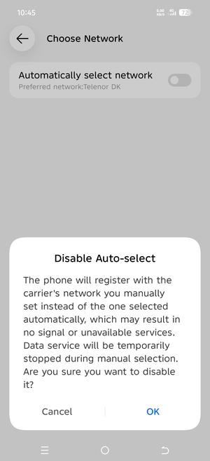 Select OK