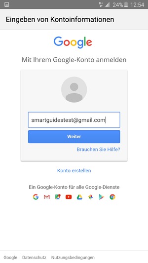 Wählen Sie Weiter