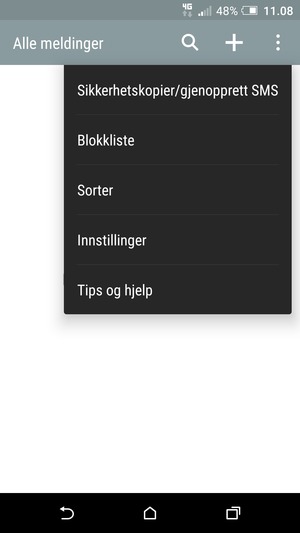 Velg Innstillinger