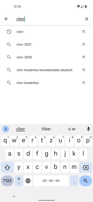 Geben Sie den Namen der App ein und wählen Sie Suchen