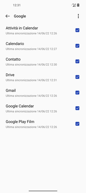 Seleziona il tasto Menu