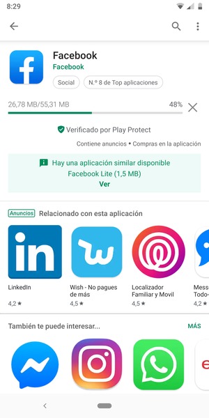 Espere a que el proceso de instalación finalice