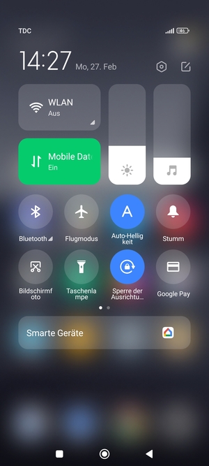 Streifen Sie nach links